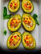 Keto Avocado and Bacon Egg Cups