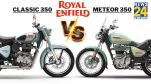 Royal Enfield 350 Classic vs Royal Enfield Meteor 350