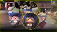 WATCH | Bengaluru Parents Ride Scooter With Child On Footrest