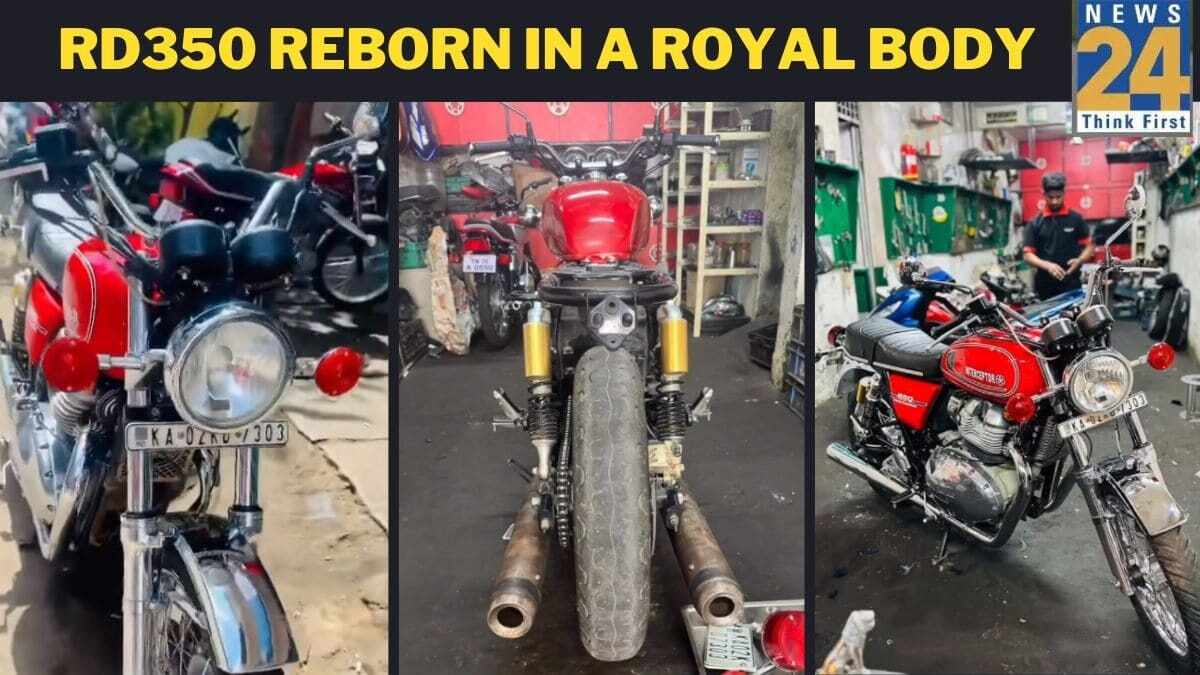 Yamaha RD350 reborn in a Royal Enfield body