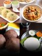 Rava idli, bisi bele bath,raggi mudde, and thatte idli