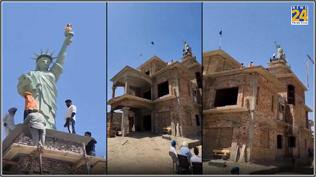 Man from Punjab installs Statue of Liberty on his rooftop