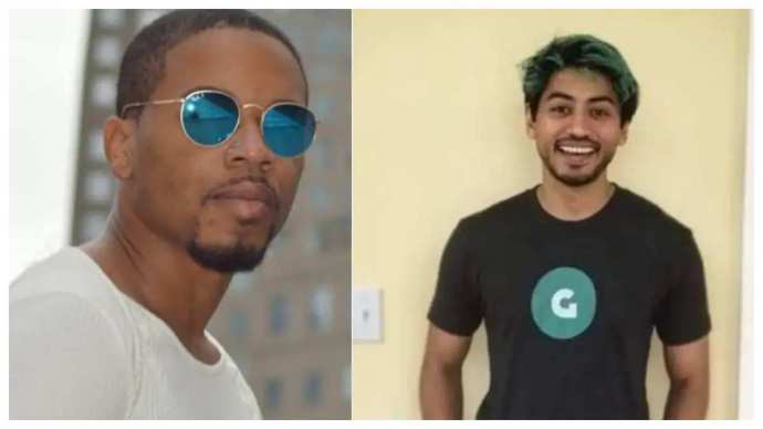 Tyrese Haspil (left) killed his boss Fahim Saleh (right) to stop girlfriend leaving him