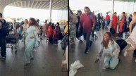 Woman Dance on Mumbai Airport
