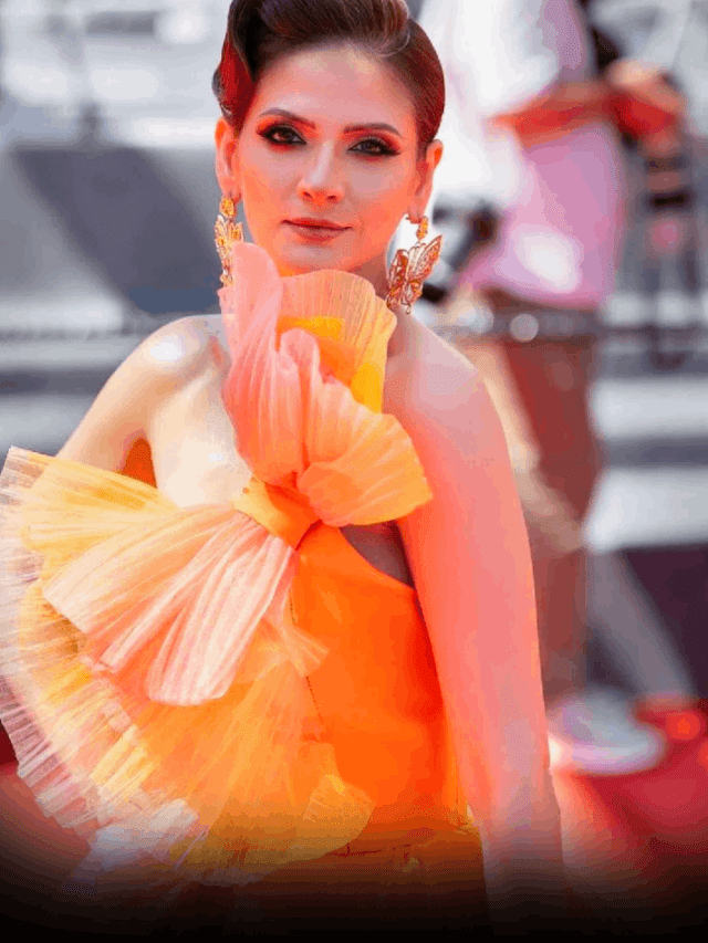 Mrs. India Priyanka Bajaj Dazzles in Vibrant Gown at Cannes 2024