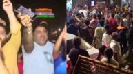 Cricket fans celebrated India's thrilling T20 World Cup win over South Africa with street parties,