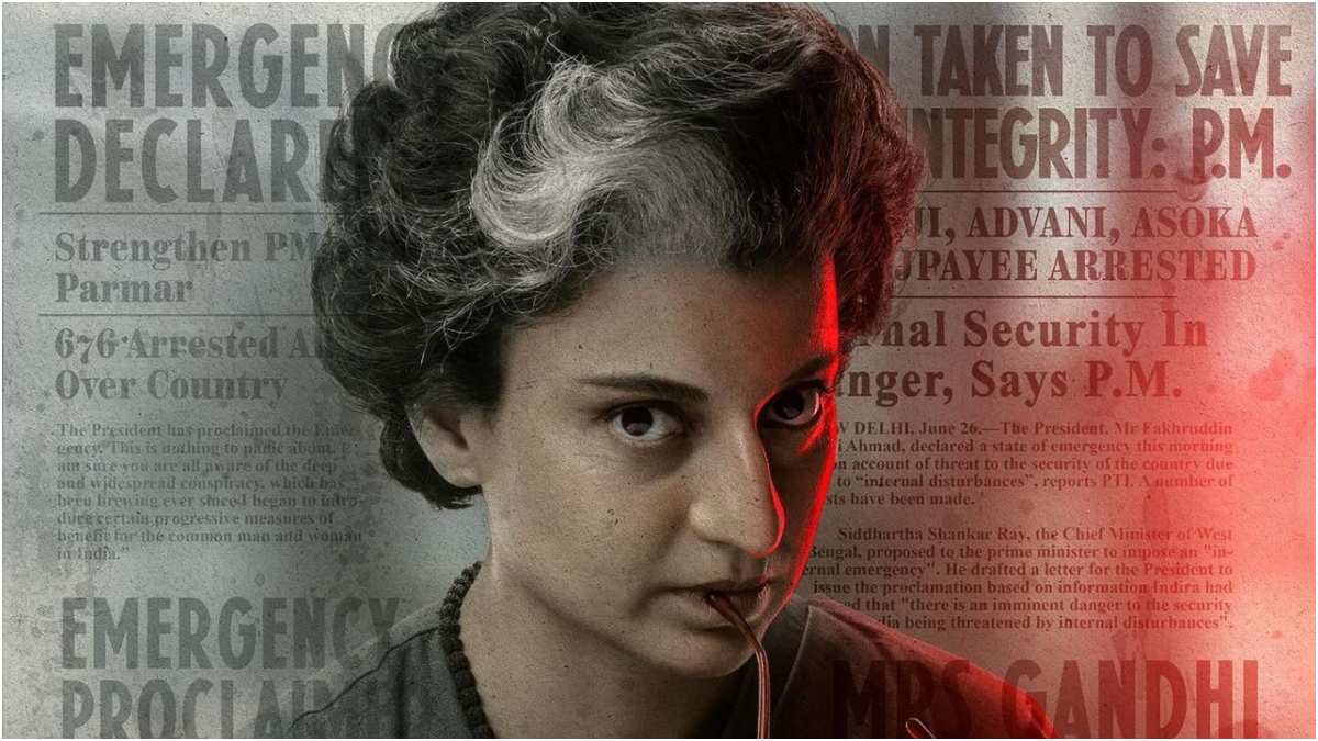 Kangana Ranaut announces 'Emergency' film release on Instagram, portraying Indira Gandhi, premiering September 6, 2024 worldwide.