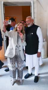 PM Modi with Meloni
