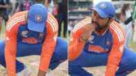 Rohit Sharma eating sand