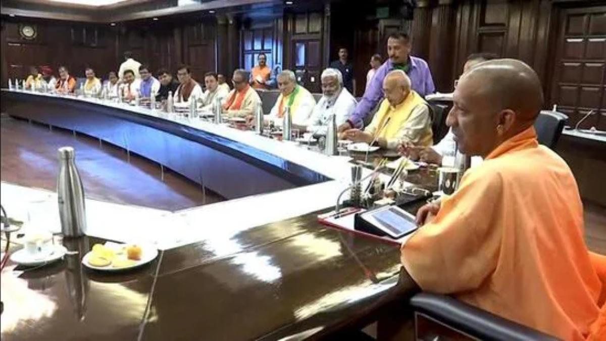 Uttar Pradesh Chief Minister Yogi Adityanath held a meeting with officials