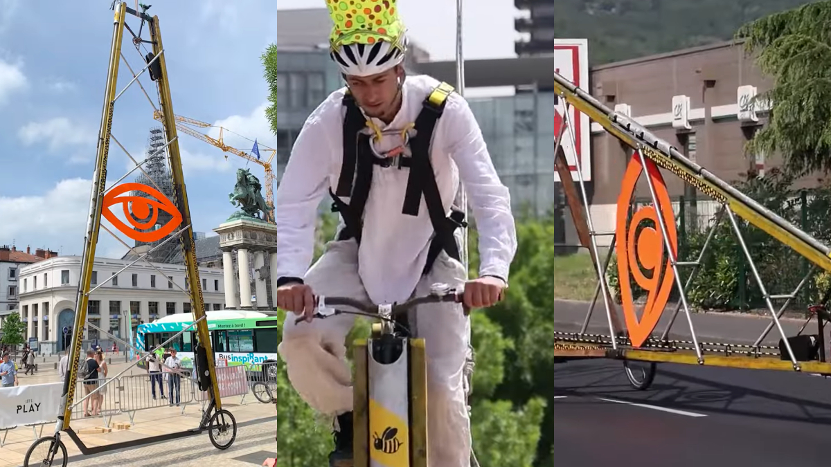 World Record tallest rideable bicycle
