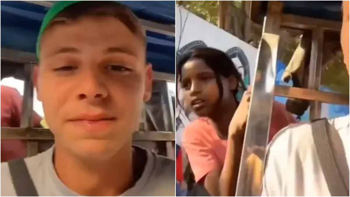 A viral video shows foreign tourists harassed by children begging for money in India's streets, sparking widespread concern.