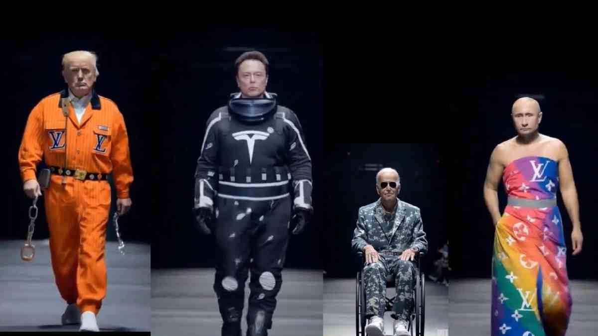 Elon Musk, latest viral video features world leaders in a surreal AI fashion show, blending satire with advanced animation