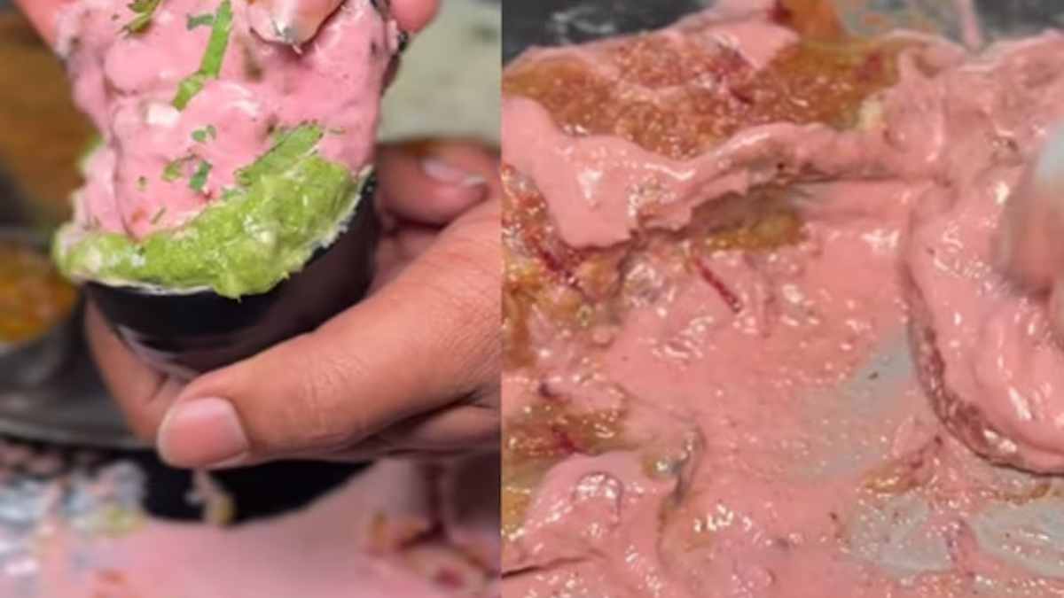 In Mumbai, a viral video features pink-tinted tandoori chicken, sparking curiosity and playful critiques on social media.