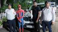 Spiderman arrested in Delhi