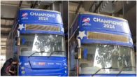 Team India bus for victory parade