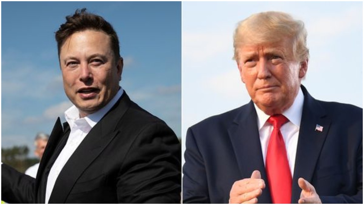 Donald Trump in interview with X owner Elon Musk