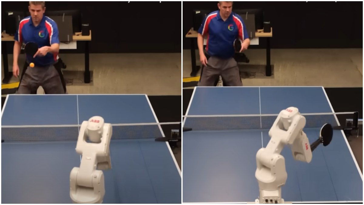 Google's AI robot shows impressive table tennis