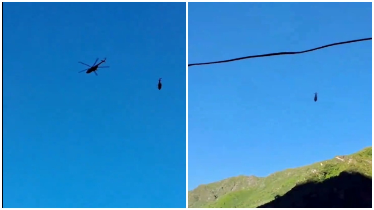 Helicopter dropped mid-air in Kedarnath