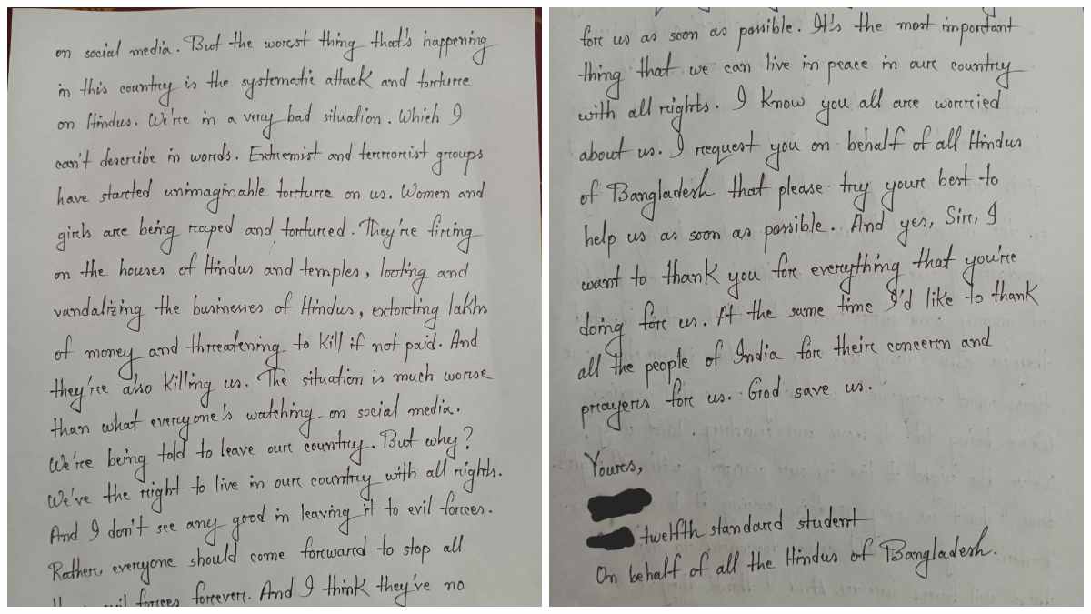 Hindu Girl’s Emotional Letter to PM Modi: 'True Horrors of Bangladesh Hidden from Social Media'