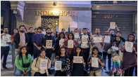 Indian-origin doctors and medical students in the UK protesting over Kolkata rape murder case