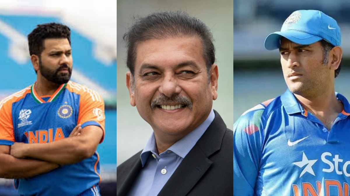 Ravi Shastri praises Rohit Sharma, comparing his captaincy to MS Dhoni’s, highlighting his exceptional tactical skills and leadership.