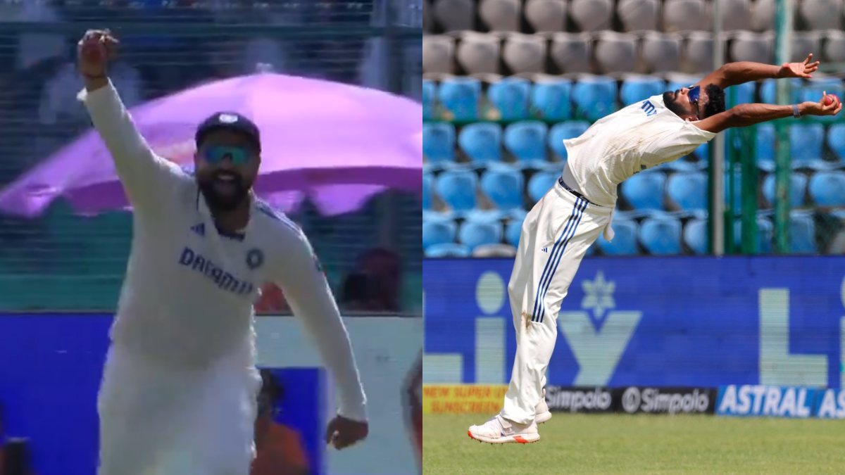 Rohit Sharma and Mohamamd Siraj take incredible catches