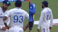 Virat Kohli and Ravindra Jadeja intimating Jasprit Bumrah's bowling action