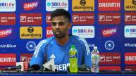 Suryakumar Yadav attends a press conference ahead of 1st T20I against Bangladesh