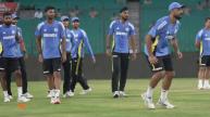 Team India practicing before first T20I against Bangladesh