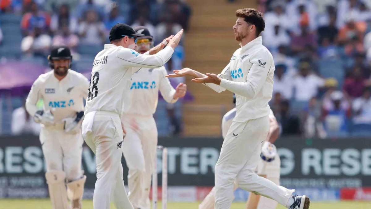 Tom Latham and Mitchell Santner (BCCI Photo)