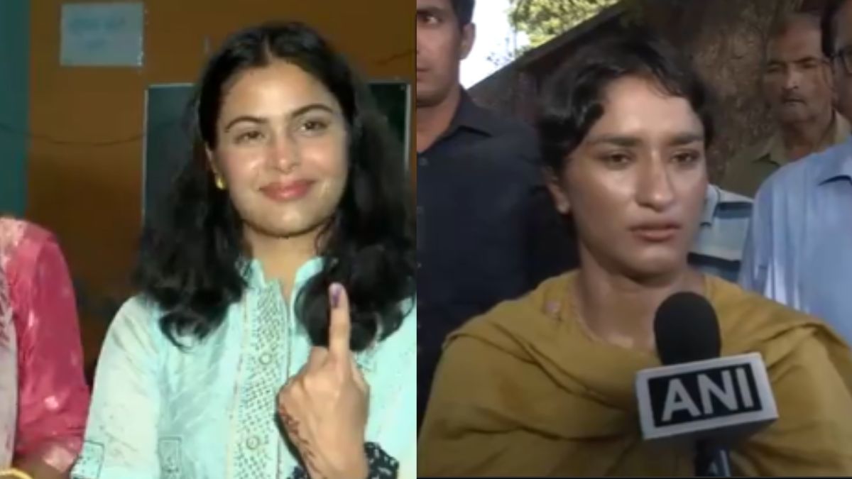 Haryana Assembly Elections: Olympians Manu Bhaker And Vinesh Phogat Cast Their Votes, Urge Larger Voter Turnout