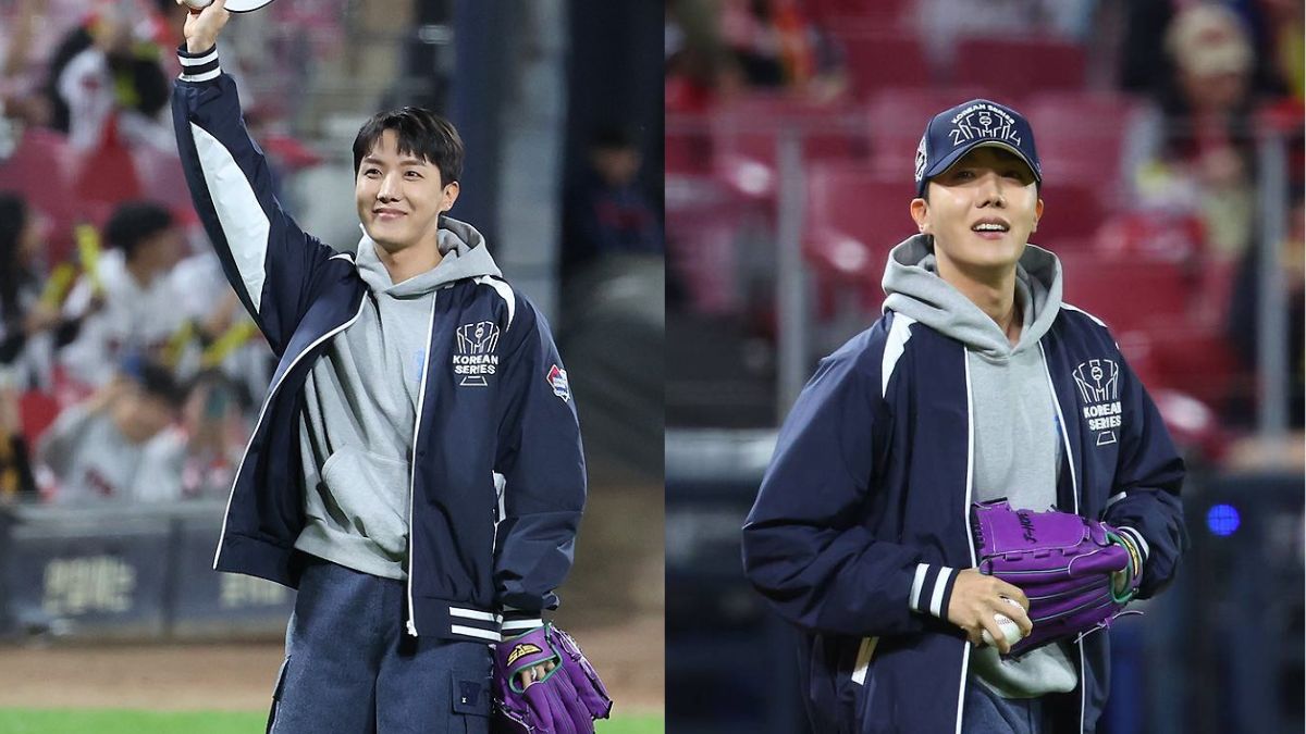 BTS' Jhope at baseball match