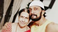 Kichcha Sudeep with his mother