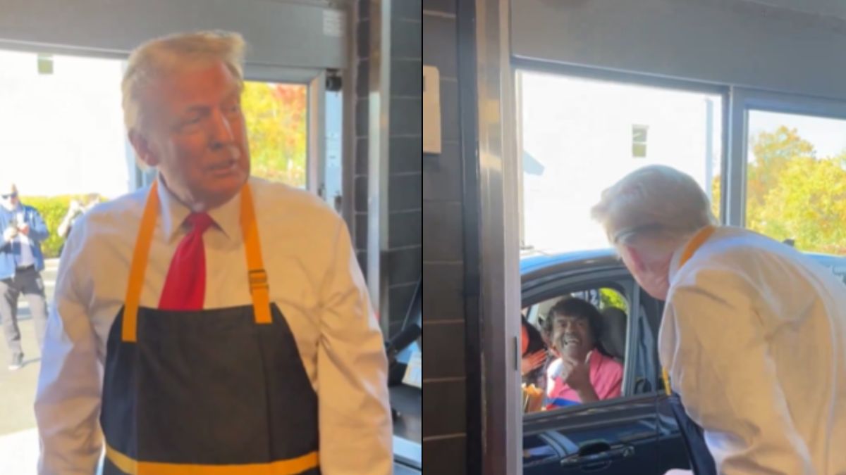 Viral Video: How Netizens React To Donald Trump's Interaction With Indian Couple While 'Working' At McDonald's?