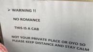 Hyderabad: 'This Is A Cab Not OYO' - Cab Driver's Warning Note For Couples Leaves Internet In Splits