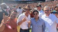 Sachin Tendulkar with Matthew McConaughey