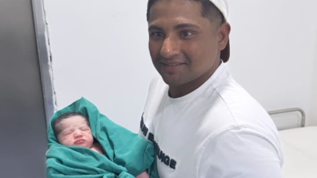 Indian Cricketer Sarfaraz Khan Becomes Father To A Baby Boy