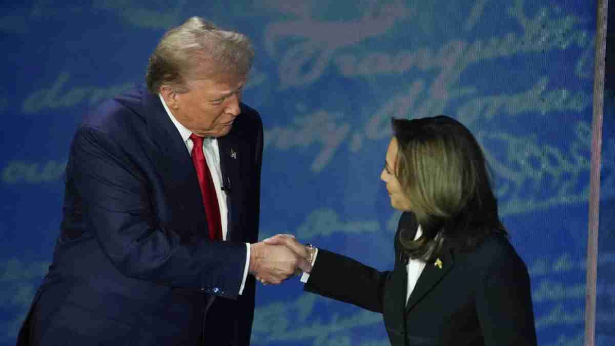 Donald Trump and Kamala Harris