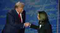 Donald Trump and Kamala Harris