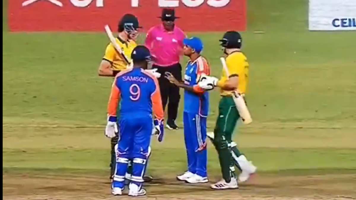 Heated clash between Marco Jansen and Suryakumar Yadav in 1st T20I