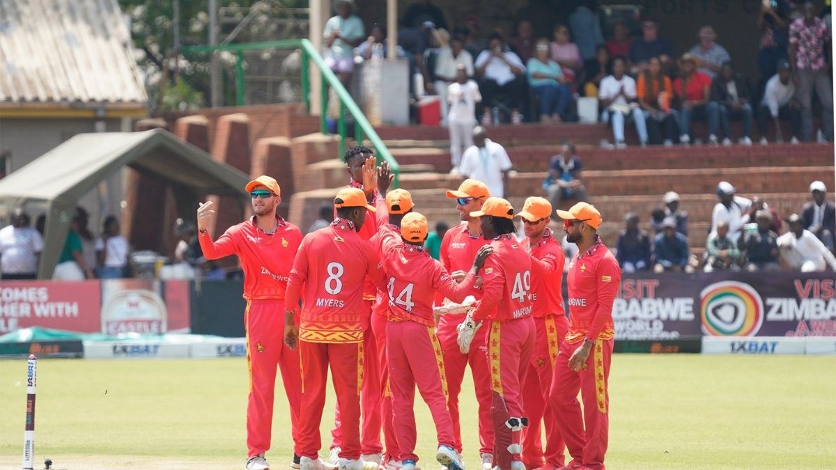 Zimbabwe cricket team during PAK vs ZIM 1st ODI