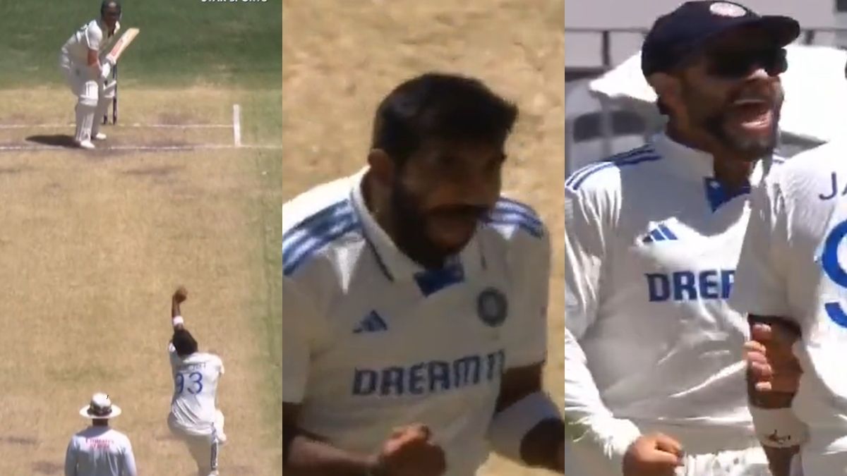 Jasprit Bumrah celebrate Travis Head's wicket aggressively