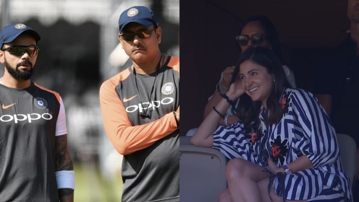 Ravi Shastri, Virat Kohli and Anushka Sharma