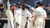 Team India celebrate a wicket during IND vs AUS 1st Test