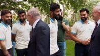 Anthony Albanese interacts with Indian players