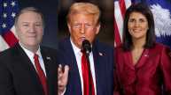 Mike Pompeo, Donald Trump, Nikki Haley