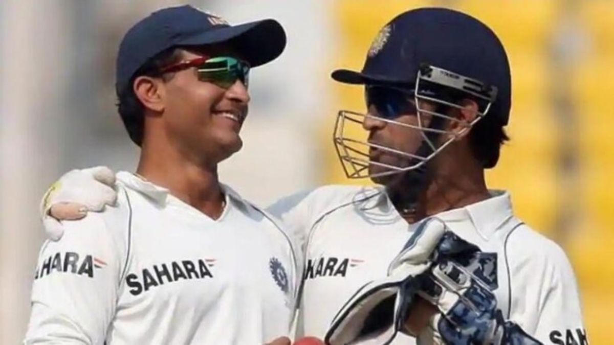 Sourav Ganguly and MS Dhoni