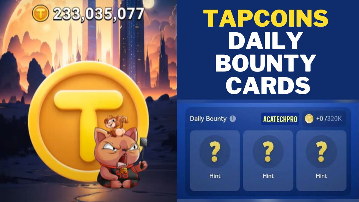 TapCoins Daily Bounty Cards Today November 18, 2024: Unlock 200,000 Plus Coins Instantly!