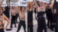 Topless Women Protest In France